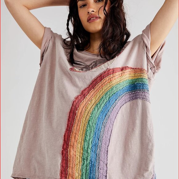 Magnolia Pearl Cotton Jersey Saturn Disco Applique Tee - Picture 2 of 7